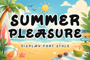 Related font Summer Pleasure