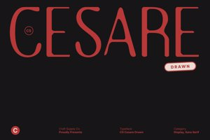 Related font CS Cesare Drawn