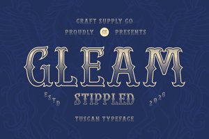 Related font CS Gleam Stippled