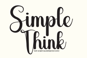 Related font Simple Think
