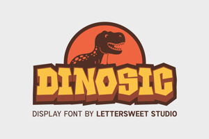 Related font Dinosic