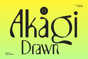 Related font CS Akagi Drawn