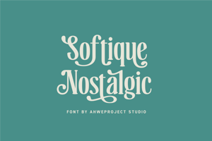 Related font Softique Nostalgic