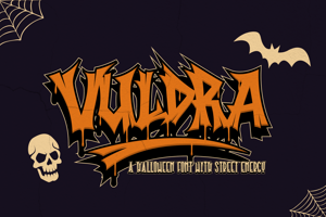 Related font Vuldra Halloween Graffiti
