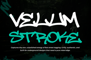 Related font Velum Stroke