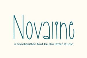 Related font Novaline
