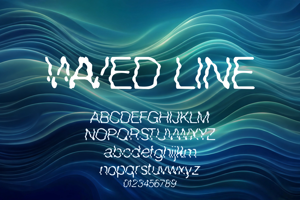 Related font Waved Line