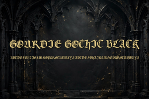 Related font Gourdie Gothic Black