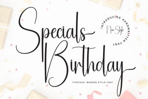 Related font Specials Birthday