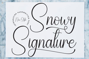 Snowy Signature