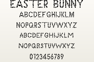 Related font Easter Bunny
