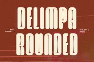 Related font Delimpa Rounded
