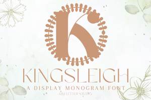 Related font Kingsleigh Monogram
