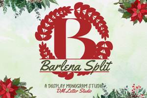 Related font Barlena Split Monogram