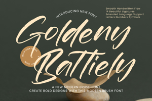 Related font Goldeny Battiely