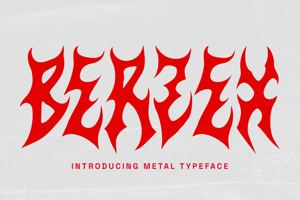 Berzex Metal Font