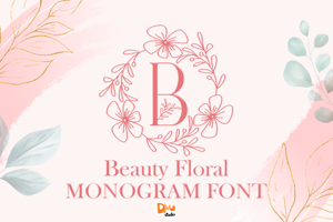 Beauty Floral Monogram