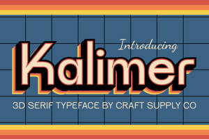 Related font CS Kalimer 3d