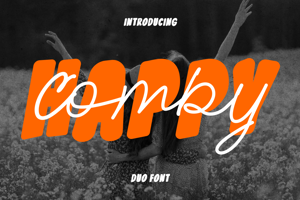 Related font Happy Comby Script