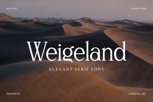 Related font Weigeland Gen Z Logo
