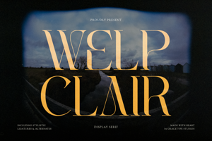 Related font Welp Clair