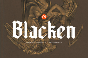 Related font CS Blacken