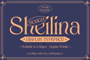 Related font Sheilina Rough