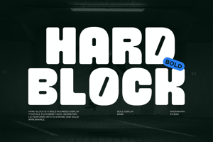 Related font Hard Block