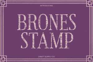 Related font Brones Stamp