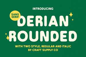 Related font Derian Rounded