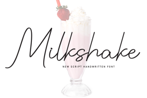 Related font Milkshake