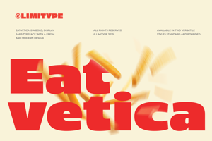 Eatvetica - Bold Food Font