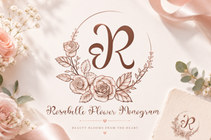 Related font Rosabelle Flower Monogram