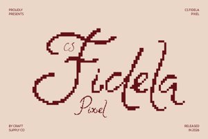 Related font CS Fidela Pixel