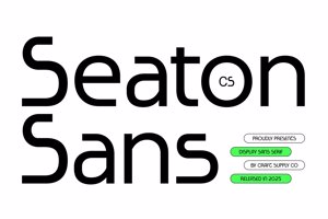 Related font CS Seaton