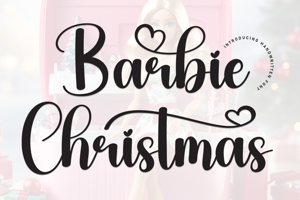 Related font Barbie Christmas
