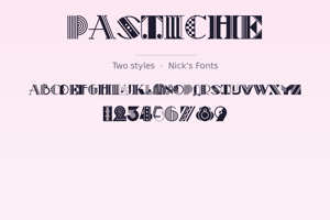Related font Pastiche