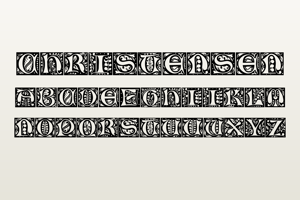 Related font Christensen Caps