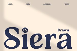 Related font CS Siera Drawn