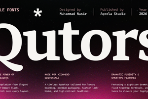 Related font Qutors Light Ext Exp