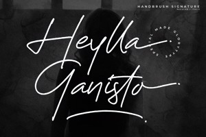 Related font Heylla Ganisto
