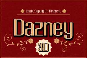 Related font Dazney 3D