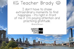 KG Teacher Brady