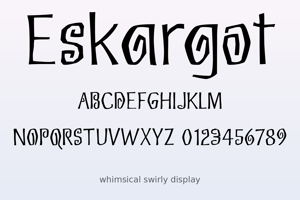 Related font Eskargot