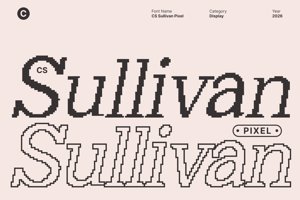 Related font CS Sullivan Pixel