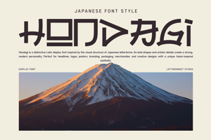 Related font Hondagi