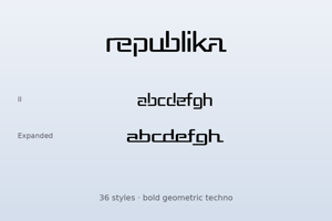 Related font Republika