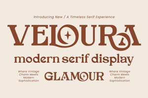 Related font Veloura