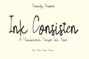 Related font Ink Consisten