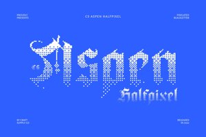Related font CS Aspen Halfpixel